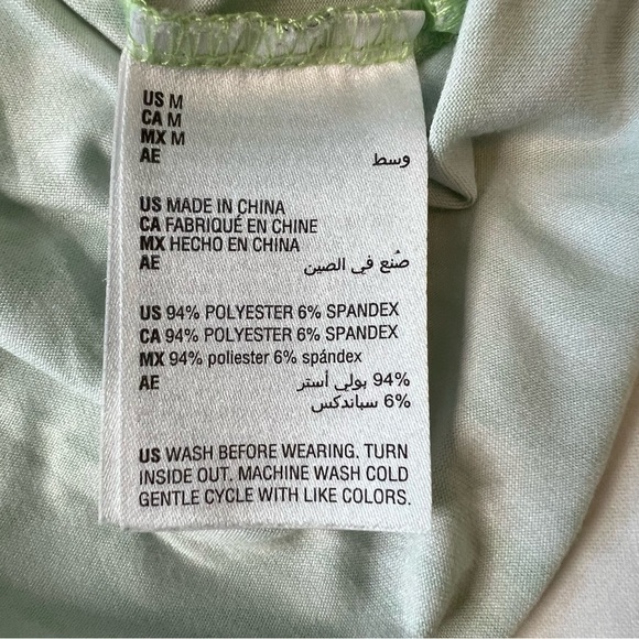 Girls Ideology Short sleeve top t-shirt Green SZ M - Picture 4 of 8